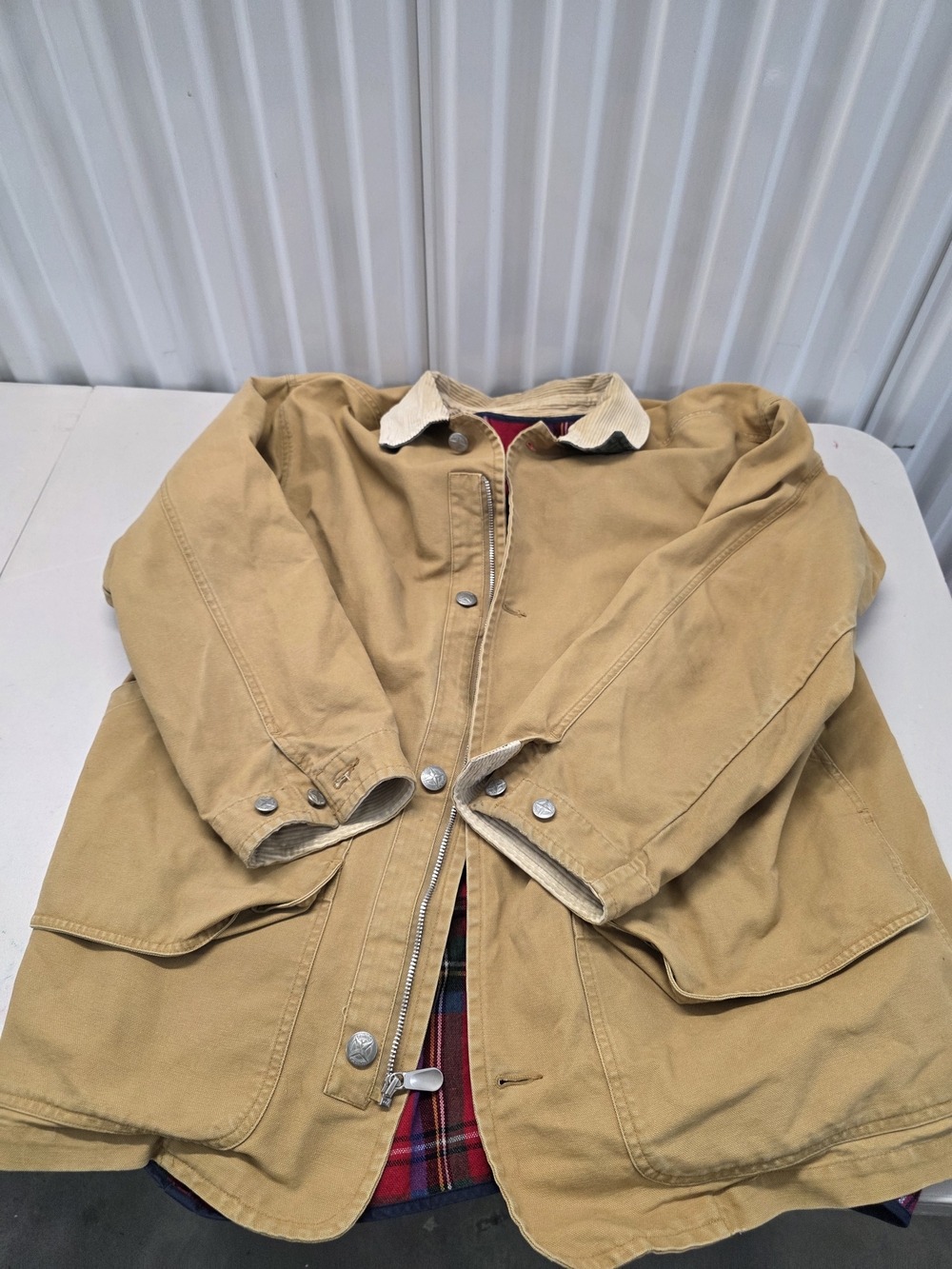 Nautica Harrington Plaid Lined Jacket Men's Size Large